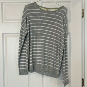 Gray striped sweatshirt size Large